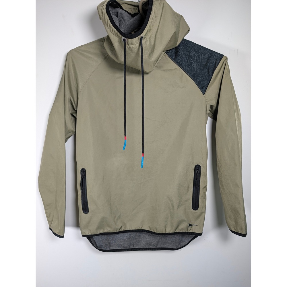 Brandblack Mens Hoodie Future Legends Tech Pullover Olive Green Scuba Neck M